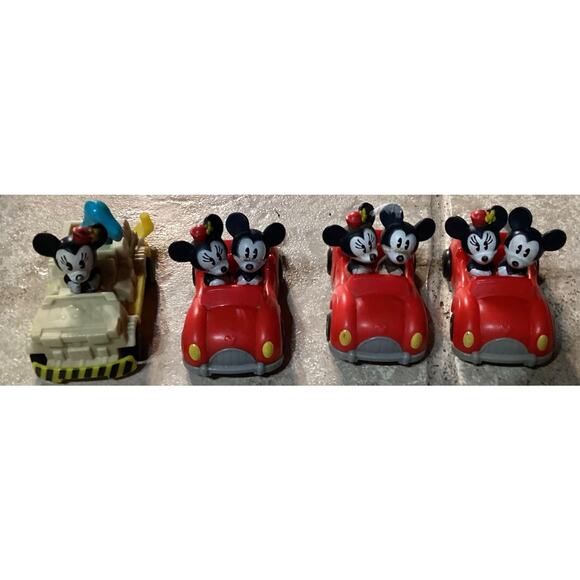 WDW Mickey Minnie Mouse Runaway Railway Toy Car & Minnie Dinosaur Ride McDonalds - Picture 1 of 6